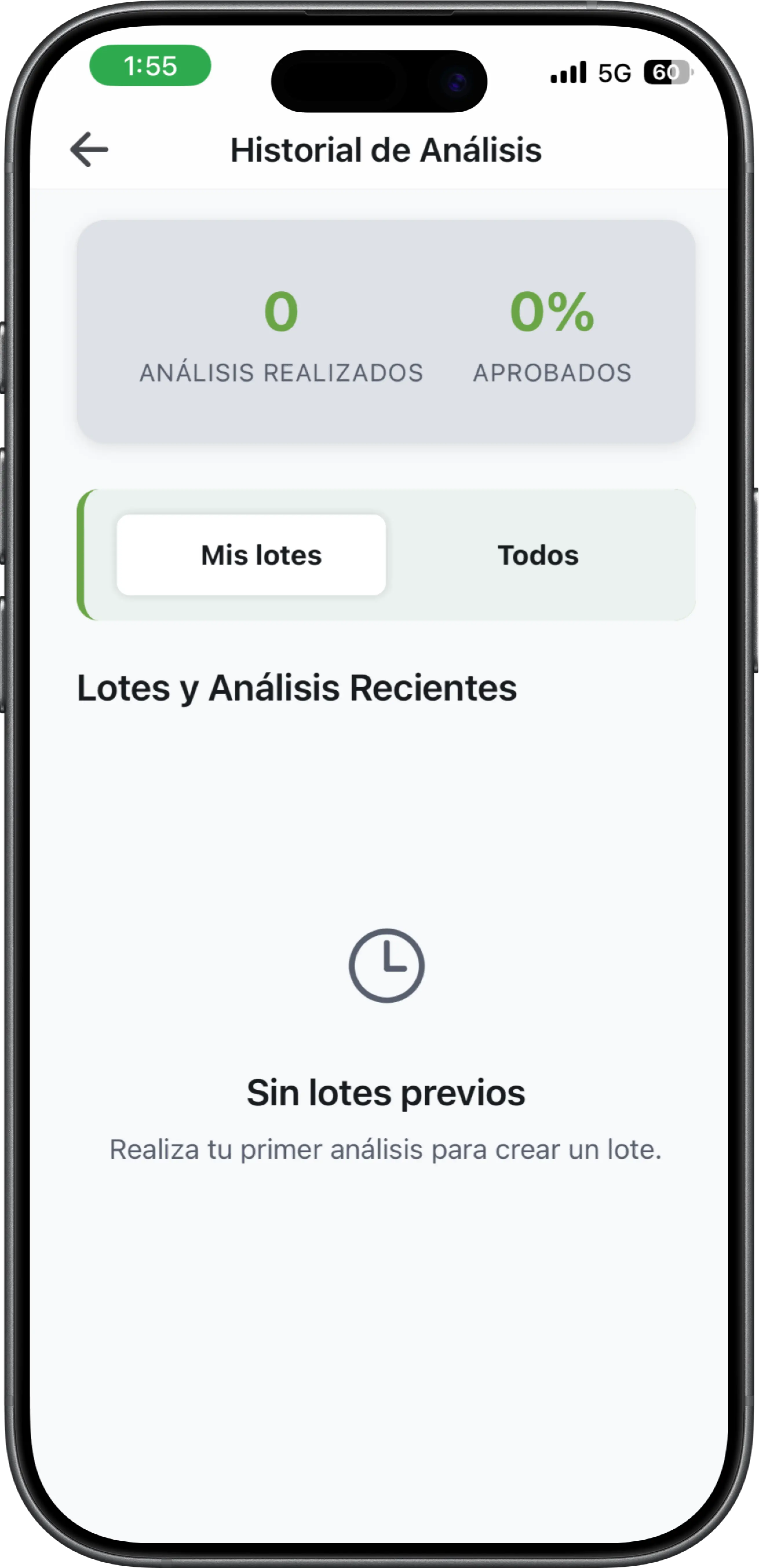 Captura de pantalla movil del proyecto BioGuard
